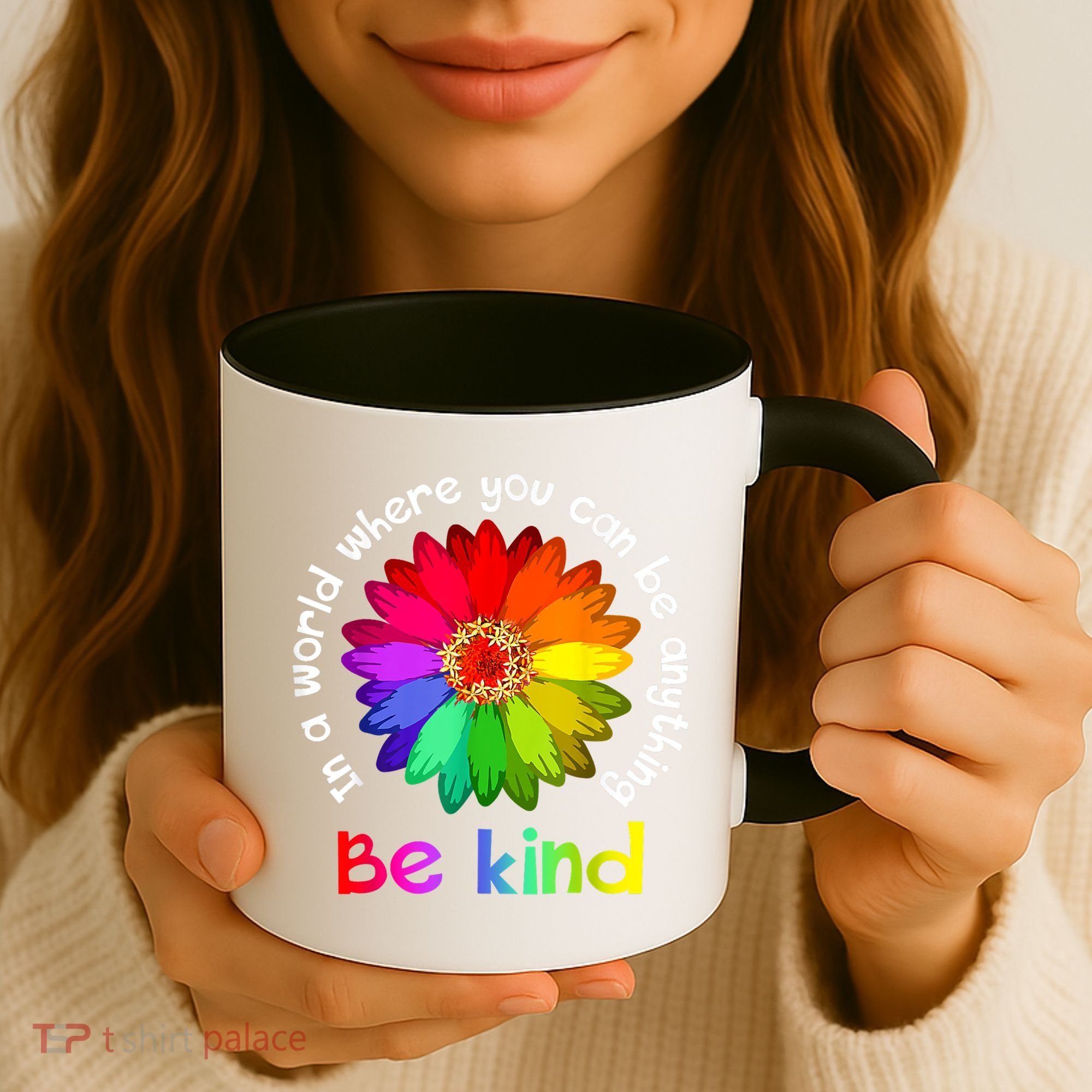 In A World Where You Can Be Anything Be Kind Kindness Gift Coffee Mug