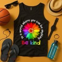 In A World Where You Can Be Anything Be Kind Kindness Gift Tank Top thumb 4