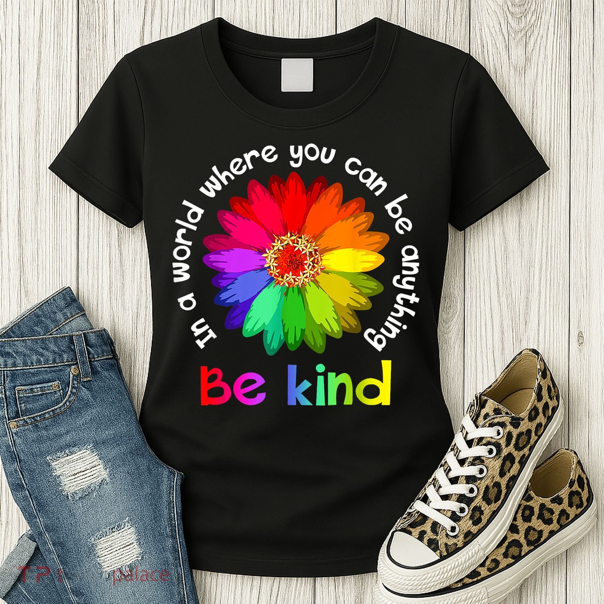 In A World Where You Can Be Anything Be Kind Kindness Gift Women's T-Shirt