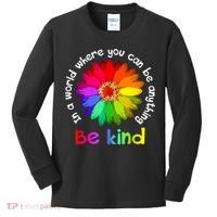 In A World Where You Can Be Anything Be Kind Kindness Gift Kids Long Sleeve Shirt thumb 0