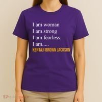I Am Woman Ketanji Brown Jackson Quote T-Shirt thumb 4
