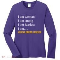 I Am Woman Ketanji Brown Jackson Quote Women's Long Sleeve Shirt thumb 0
