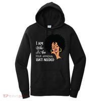 I Am Who I Am Black Queen Afro African American Women's Hoodie thumb 0