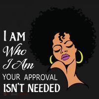 I Am Who I Am Black Queen Afro African American Women's Hoodie thumb 2