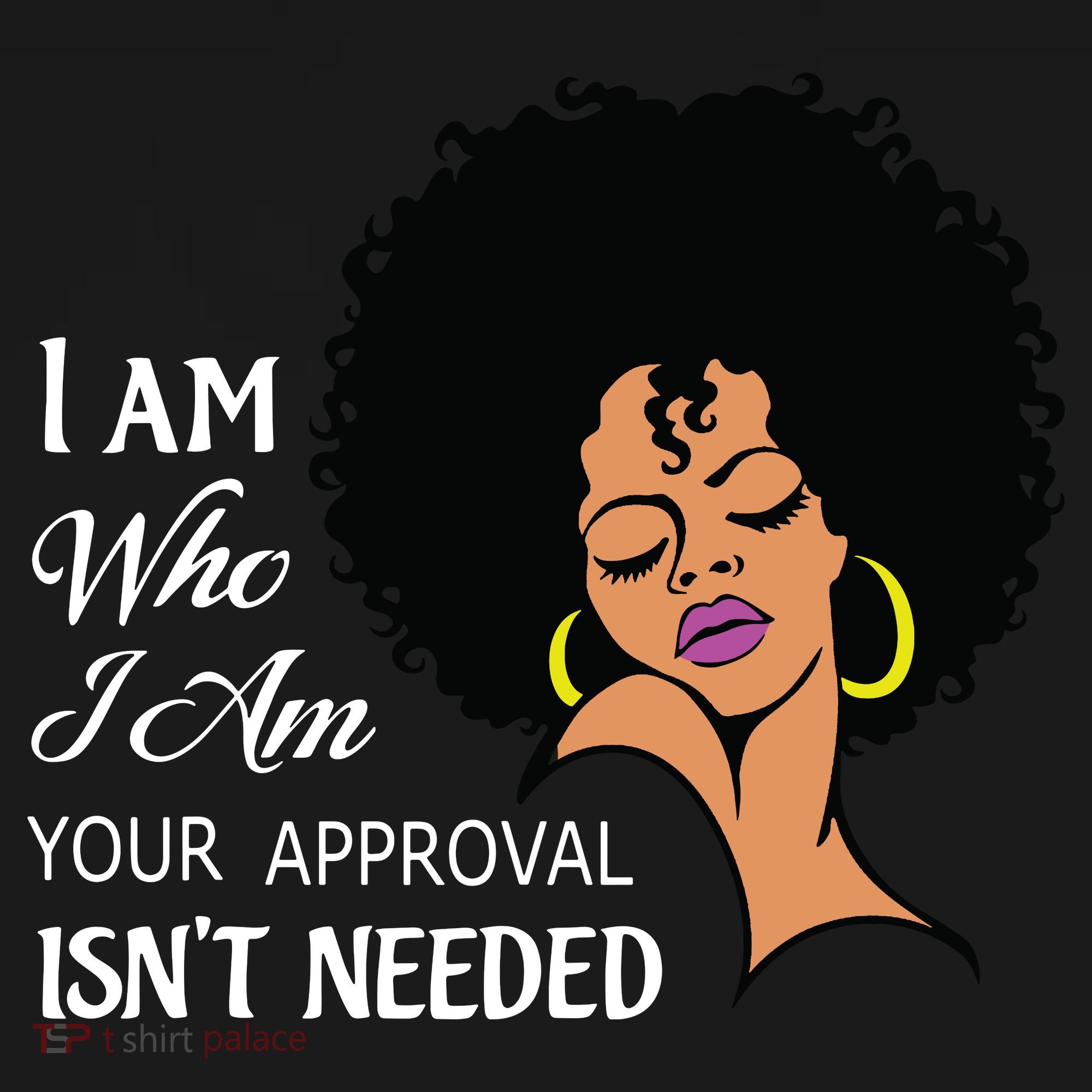 I Am Who I Am Black Queen Afro African American Women's Hoodie