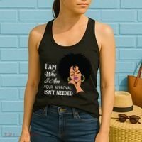 I Am Who I Am Black Queen Afro African American Women's Tank Top thumb 2