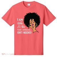 I Am Who I Am Black Queen Afro African American T-Shirt thumb 0