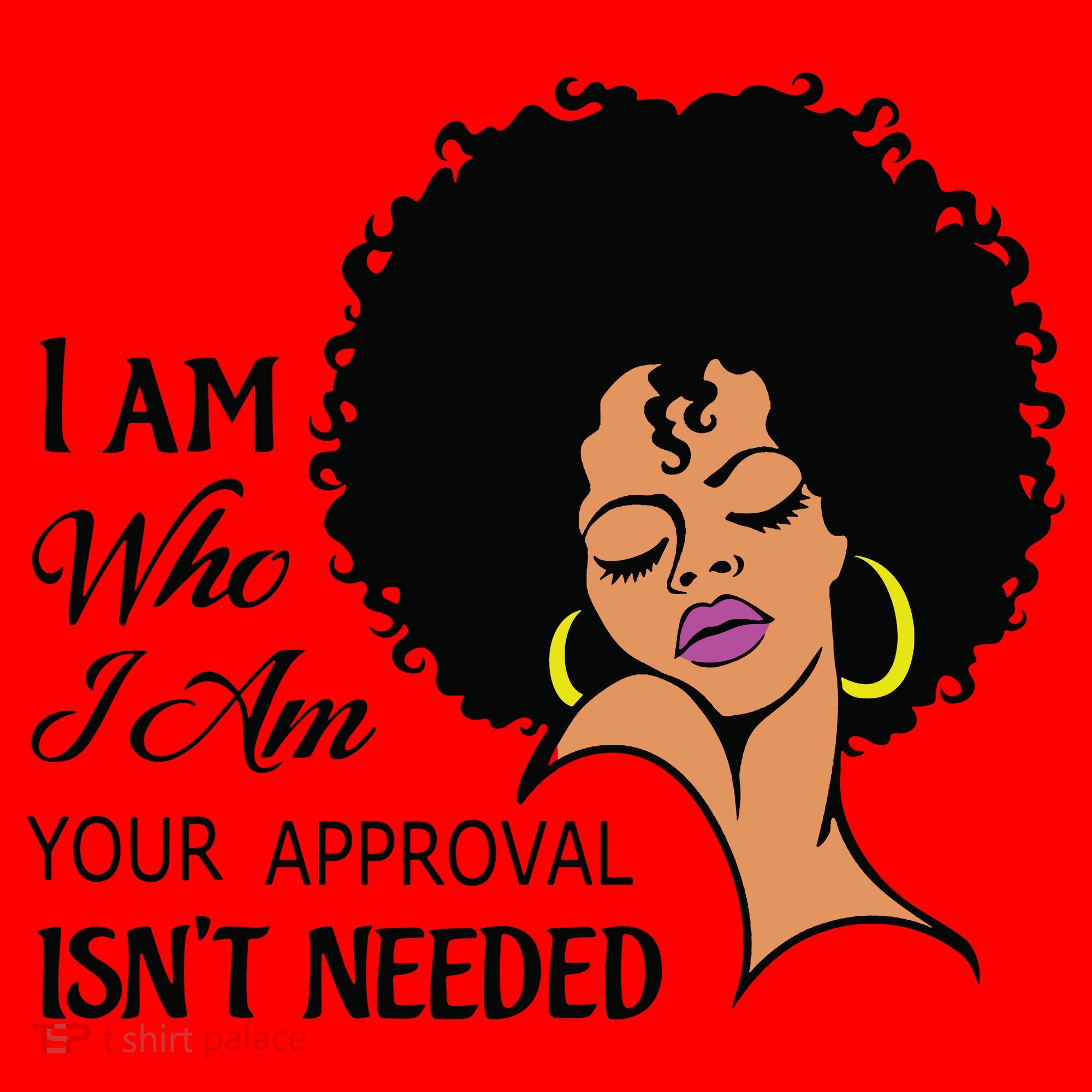 I Am Who I Am Black Queen Afro African American Santa Hat
