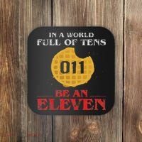 In A World Full Of Tens Be An Eleven 011 Waffle Coaster thumb 0