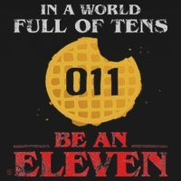 In A World Full Of Tens Be An Eleven 011 Waffle Mousepad thumb 1
