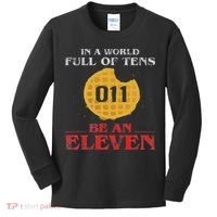 In A World Full Of Tens Be An Eleven 011 Waffle Kids Long Sleeve Shirt thumb 0