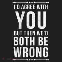 I'd Agree With You But Then We'd Both Be Wrong Gift Women's Sweatshirt thumb 2