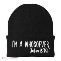 I Am Whosoever John 316 God Jesus Christian Beanie thumb 0