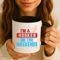 Im A Weekend Hooker Dirty Fishing Humor Coffee Mug thumb 3