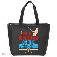 Im A Weekend Hooker Dirty Fishing Humor Tote Bag thumb 0