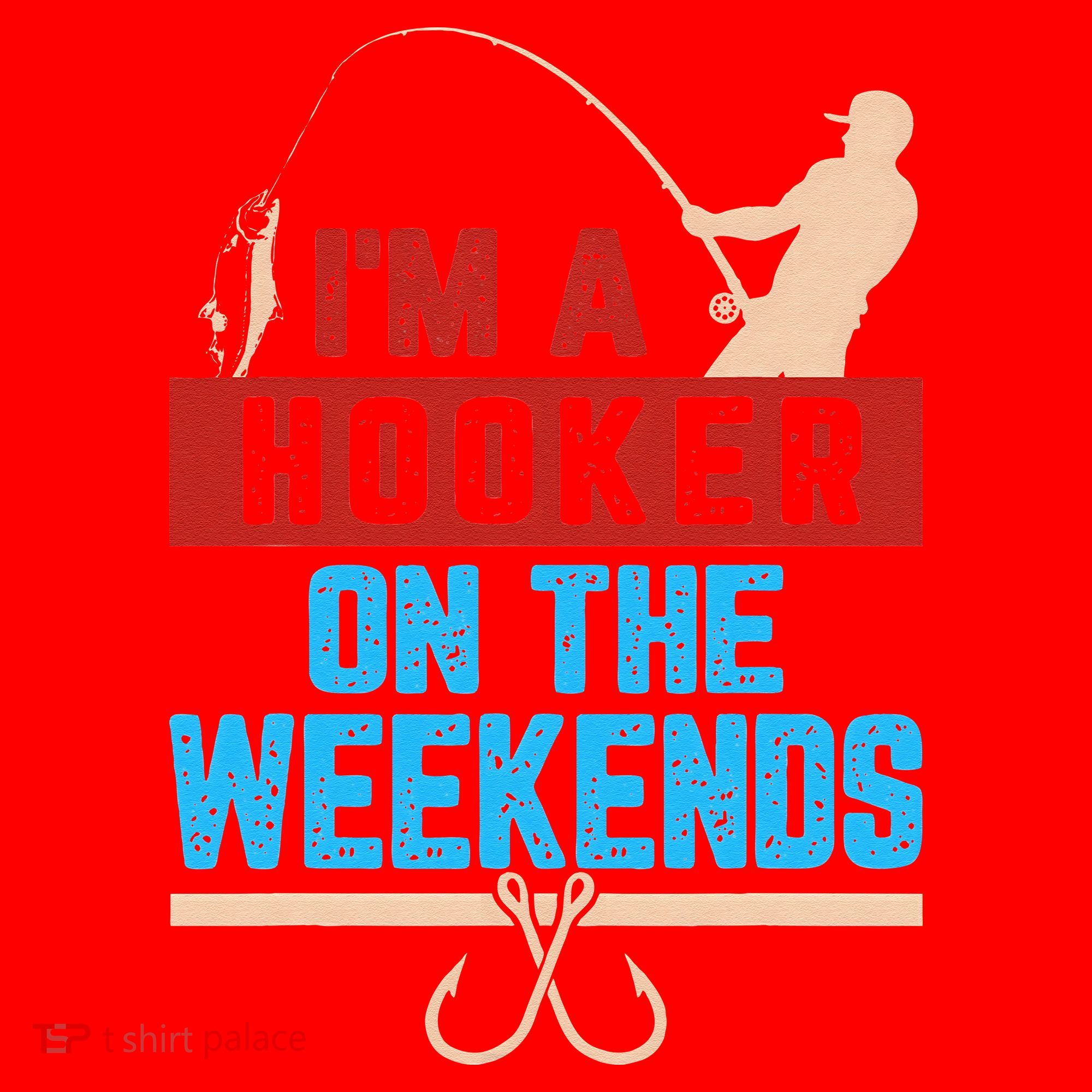 Im A Weekend Hooker Dirty Fishing Humor Santa Hat