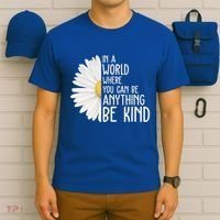 In A World Where You Can Be Anything Be Kind Sunflower Anti Bullying T-Shirt thumb 6