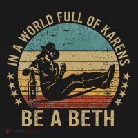 In A World Full Of Karens Be A Beth Women's Hoodie thumb 2
