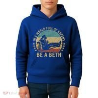 In A World Full Of Karens Be A Beth Kids Hoodie thumb 4
