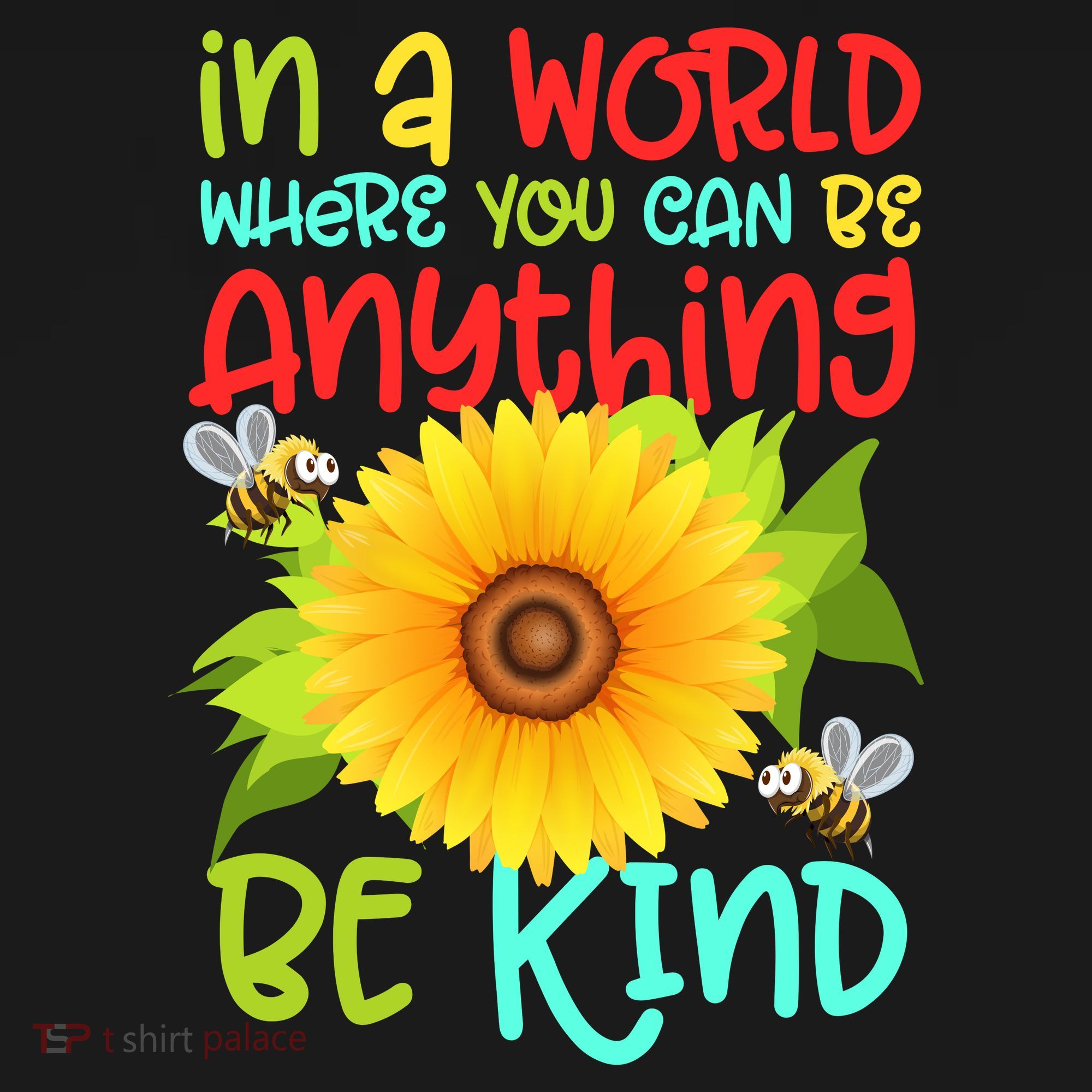In A World Where You Can Be Anything Be Kind Sunflower Kindness Ornament