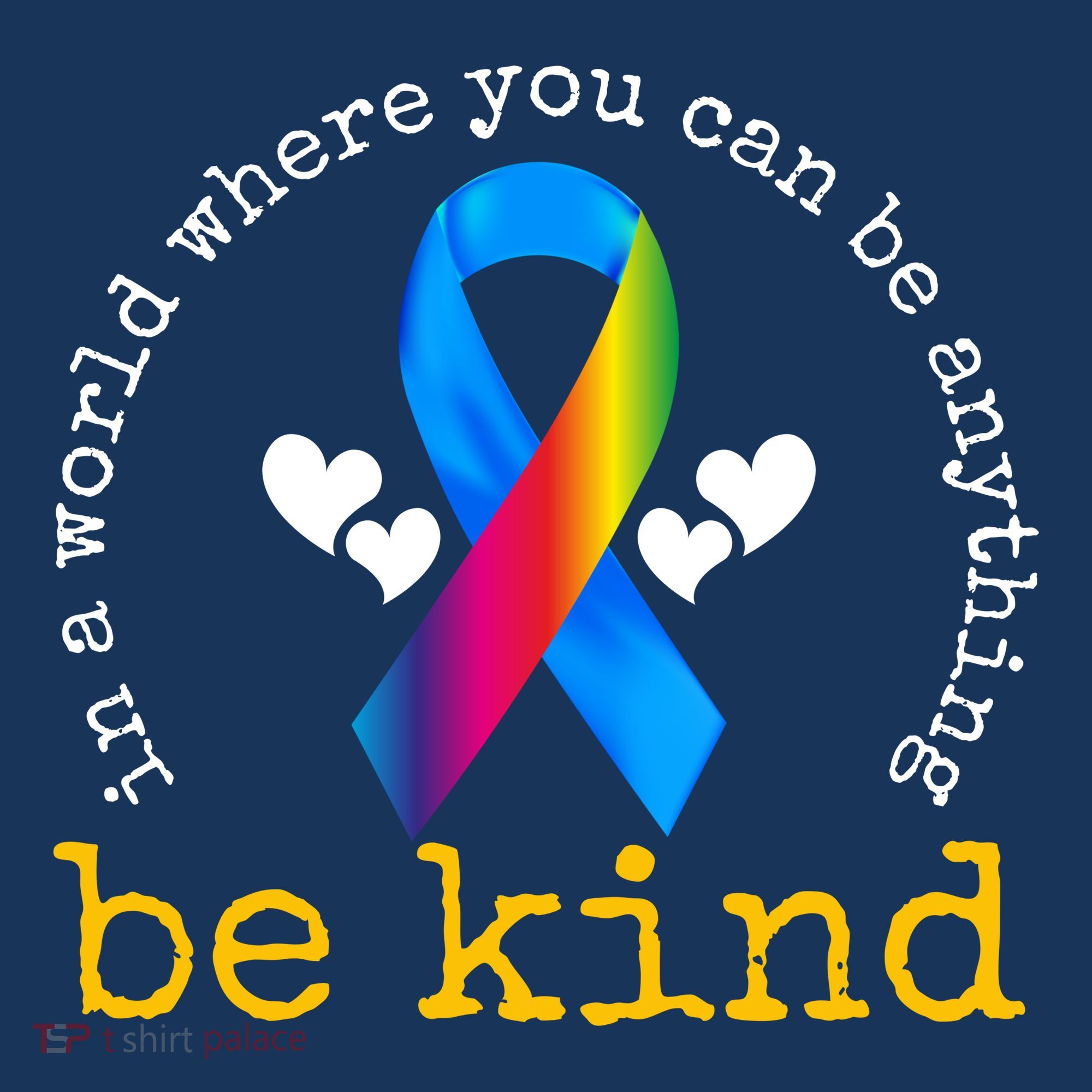 In A World Where You Can Be Anything Be Kind Autism Awareness Ribbon Women's Hoodie
