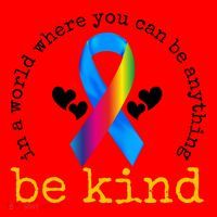In A World Where You Can Be Anything Be Kind Autism Awareness Ribbon Santa Hat thumb 1