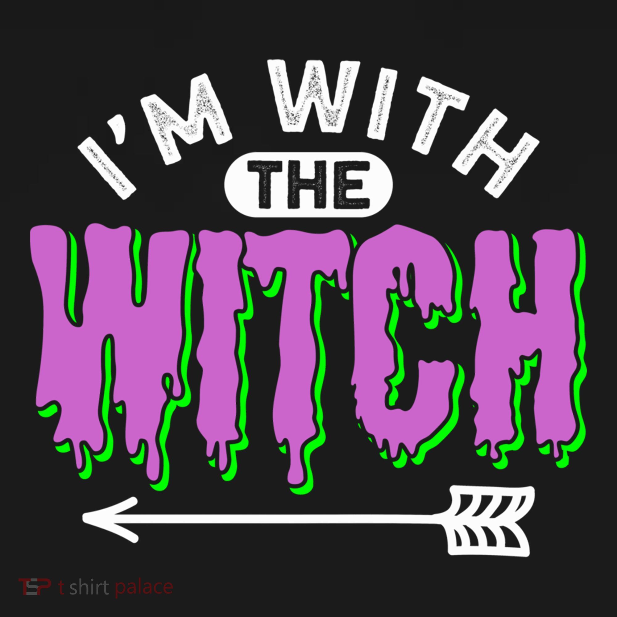 I Am With The Witch Halloween Witch Im With The Witch Funny Gift Women's Hoodie