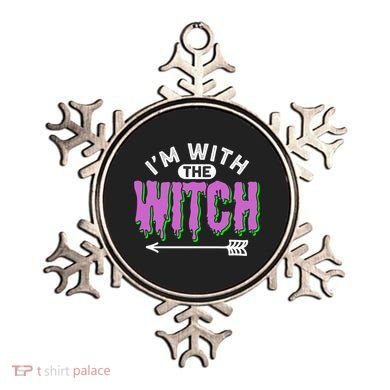 I Am With The Witch Halloween Witch Im With The Witch Funny Gift Ornament
