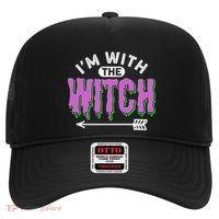 I Am With The Witch Halloween Witch Im With The Witch Funny Gift Hat thumb 0