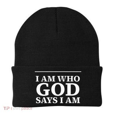 I AM WHO GOD SAYS I AM  Beanie