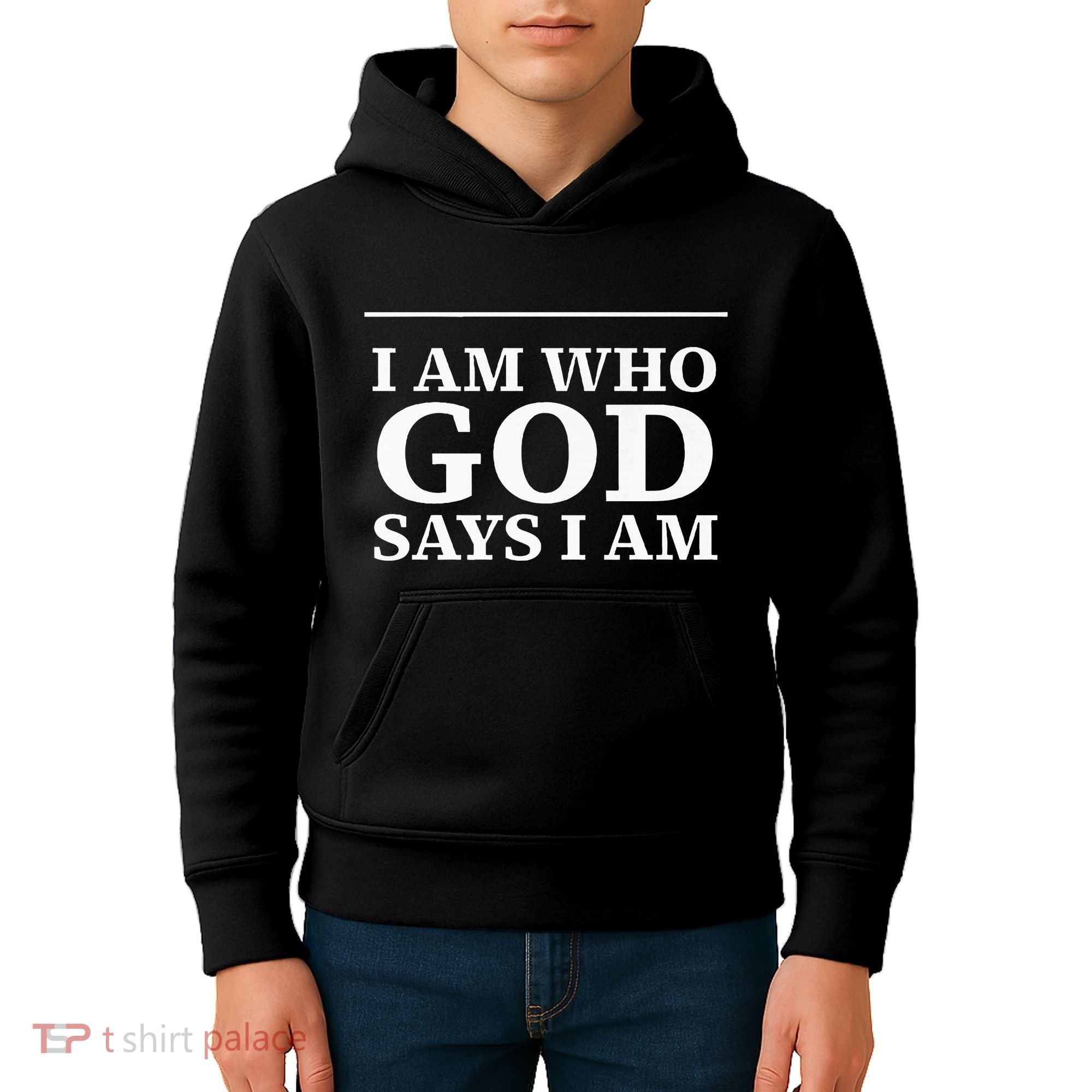 I AM WHO GOD SAYS I AM  Kids Hoodie