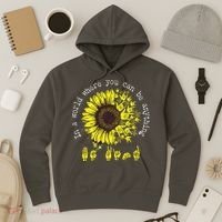 In A World Where You Can Be Anything Sunflower Deaf Hoodie thumb 3