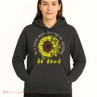 In A World Where You Can Be Anything Sunflower Deaf Hoodie thumb 5