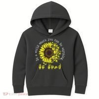 In A World Where You Can Be Anything Sunflower Deaf Kids Hoodie thumb 0