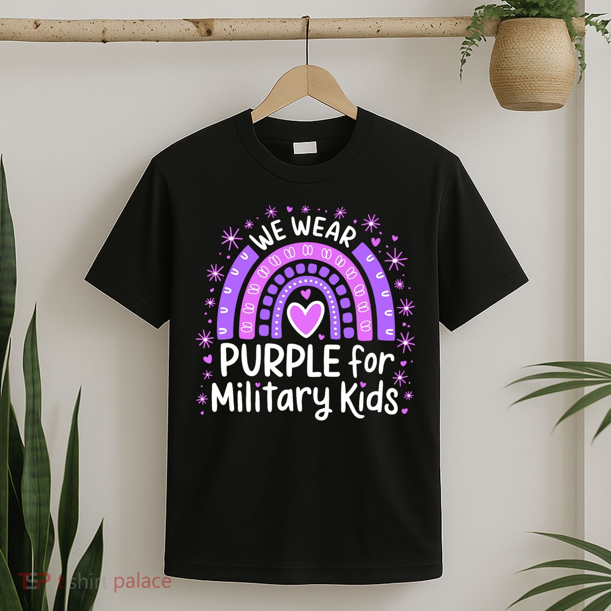 In April We Wear Purple Military Military Child Month  T-Shirt