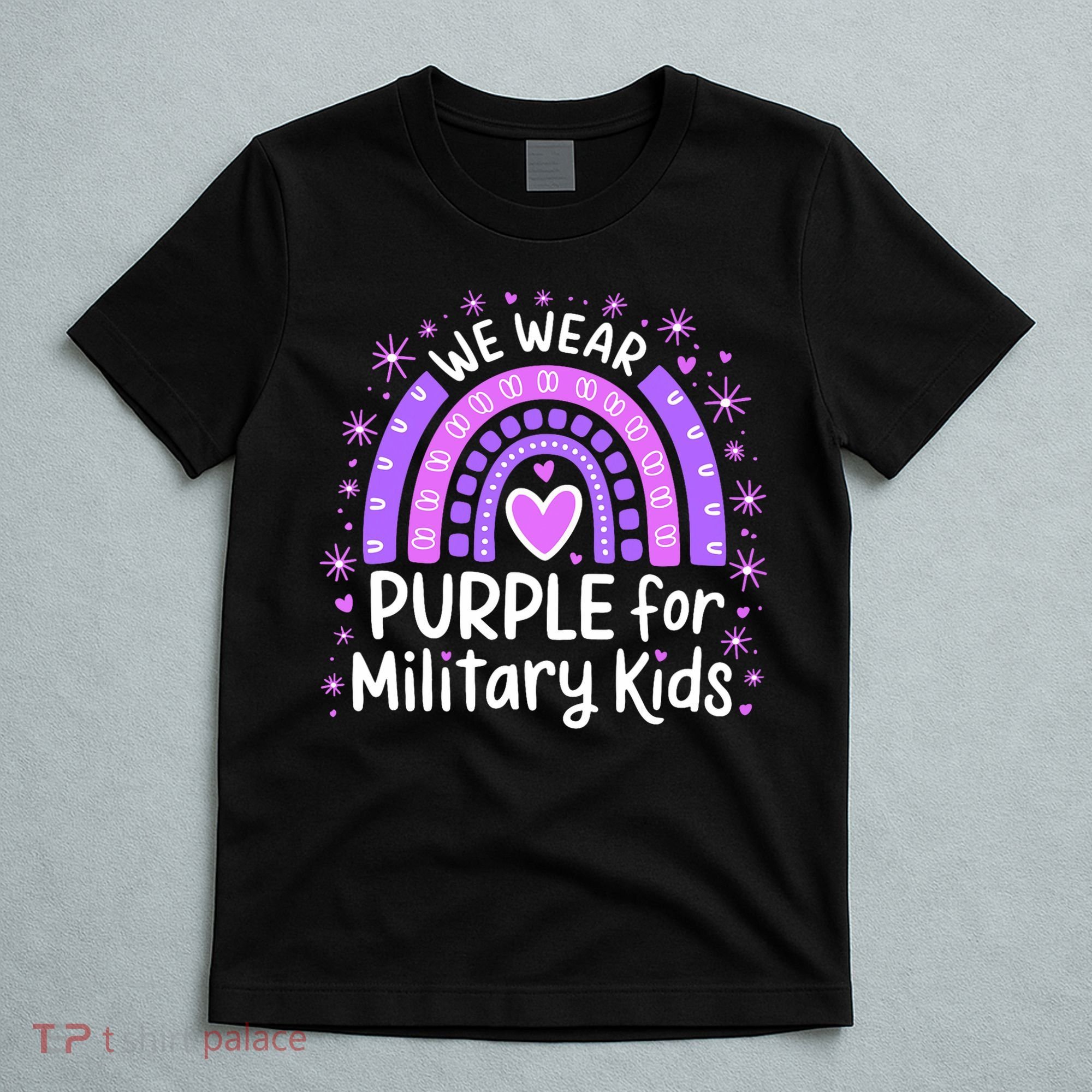 In April We Wear Purple Military Military Child Month  T-Shirt