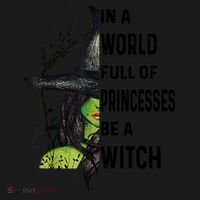 In A World Full Of Princesses Be A Witch Halloween Backpack thumb 2