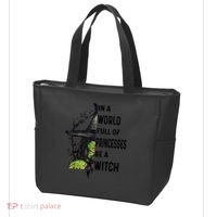 In A World Full Of Princesses Be A Witch Halloween Tote Bag thumb 3