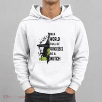 In A World Full Of Princesses Be A Witch Halloween Hoodie thumb 0
