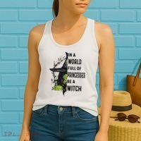 In A World Full Of Princesses Be A Witch Halloween Women's Tank Top thumb 2