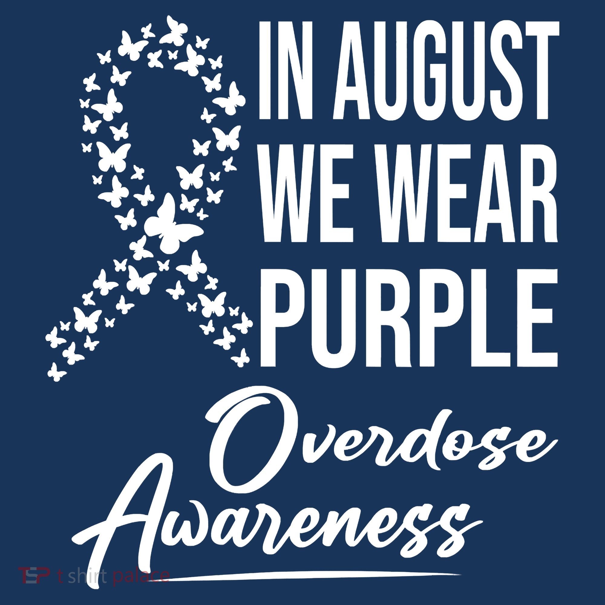 In August We Wear Purple Overdose Awareness Month Women's Hoodie