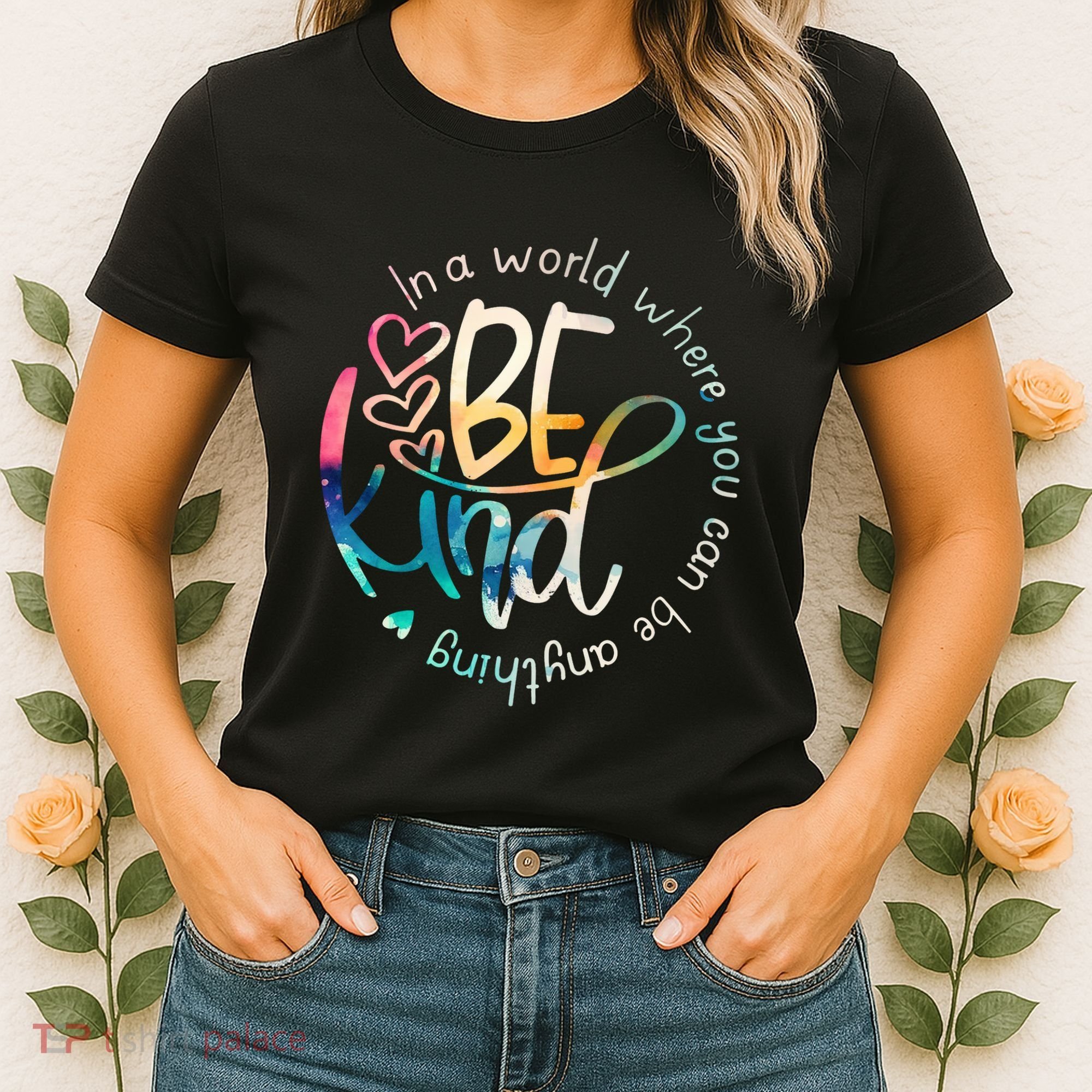 In A World Where You Can Be Anything Be Kind Kindness Women's T-Shirt