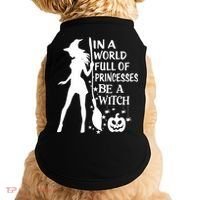 In A World Full Of Princesses Be A Witch Halloween Gift Doggie Tank thumb 0