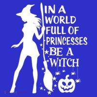 In A World Full Of Princesses Be A Witch Halloween Gift Mousepad thumb 1