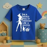 In A World Full Of Princesses Be A Witch Halloween Gift Toddler T-Shirt thumb 3