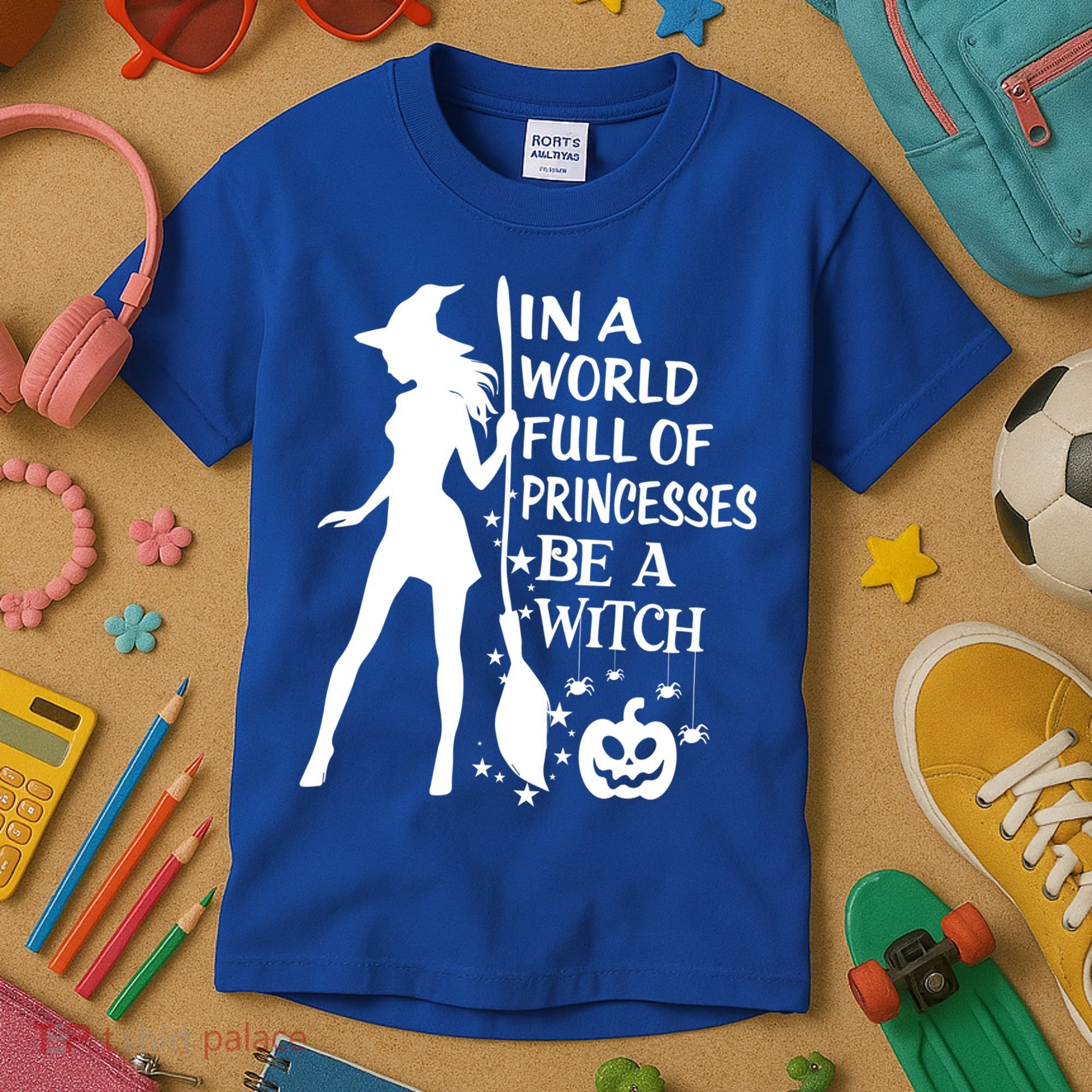 In A World Full Of Princesses Be A Witch Halloween Gift Kids T-Shirt