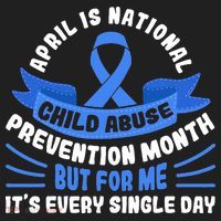 In April We Wear Blue Child Abuse Prevention Awareness T rex Beanie thumb 2