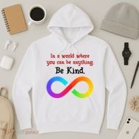 In A World Where You Can Be Everything Be Kind Hoodie thumb 3