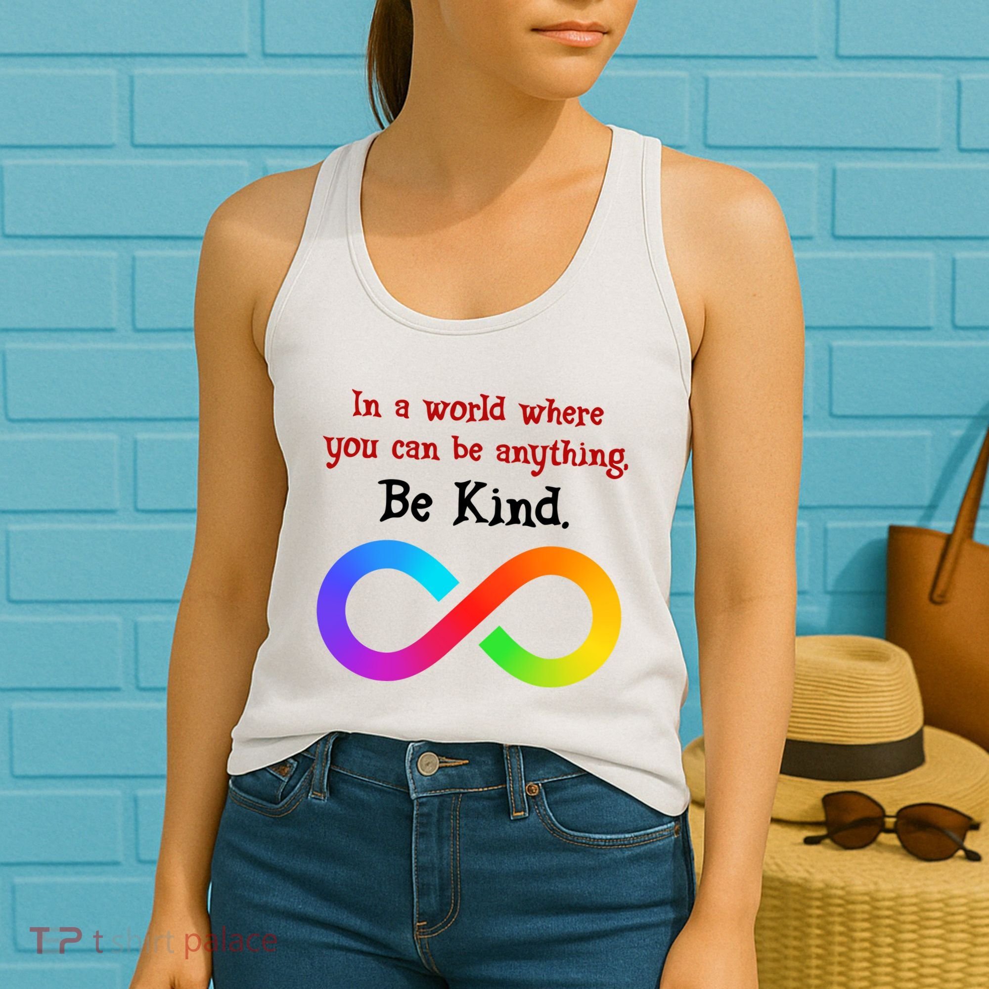 In A World Where You Can Be Everything Be Kind Women's Tank Top