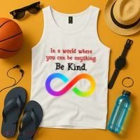 In A World Where You Can Be Everything Be Kind Tank Top thumb 4